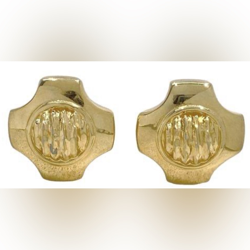 Givenchy Vintage Cross Earrings